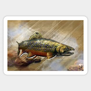 The Native Brook Trout Art Sticker